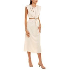 Misha Women's Domenica Midi Dress - Champagne Beige